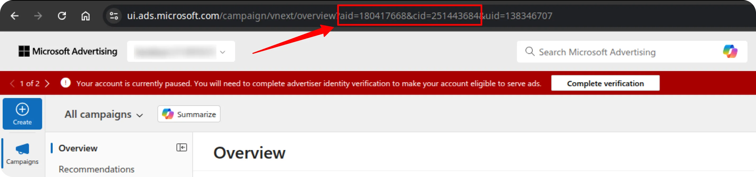 Bing Add Account