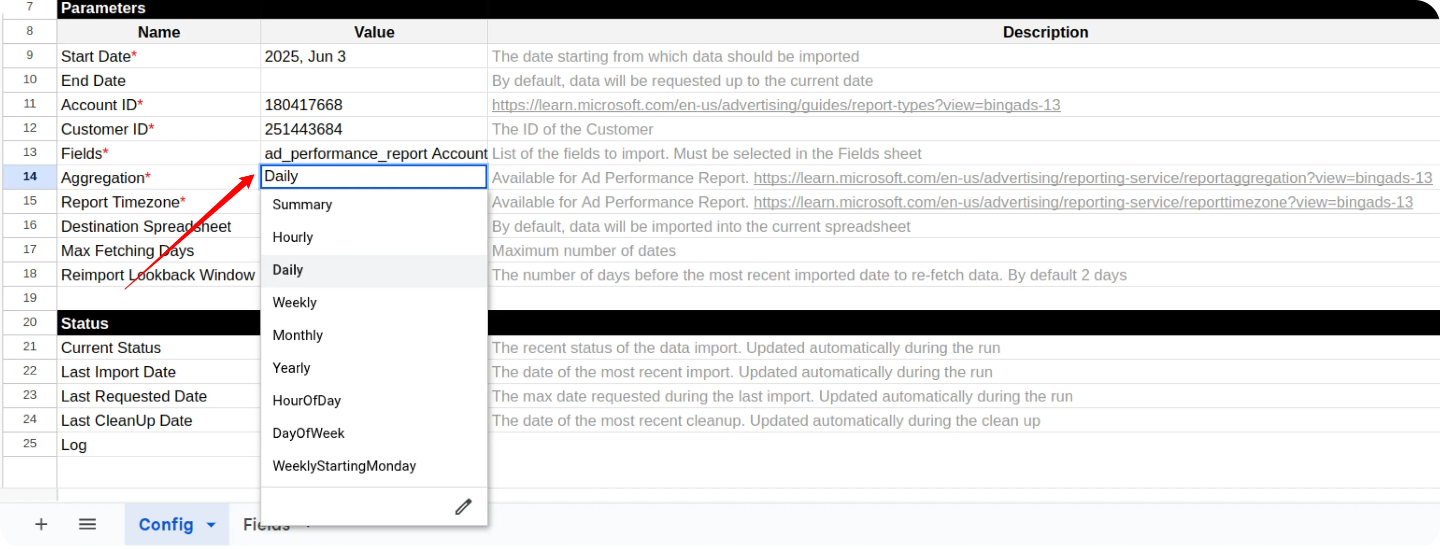 Bing Aggregation