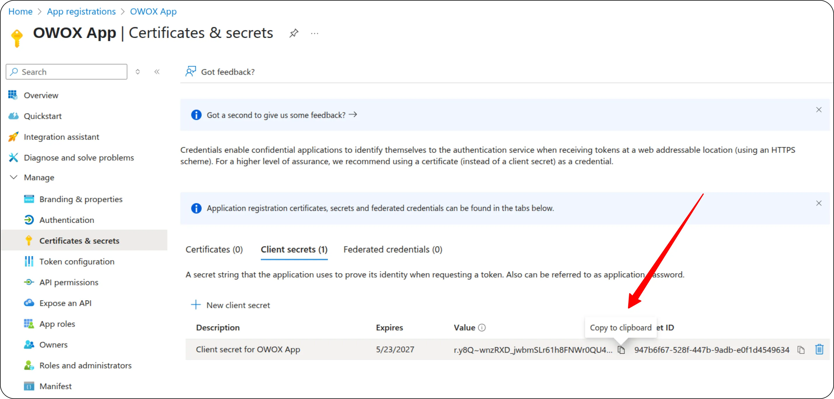 Bing Copy Secret