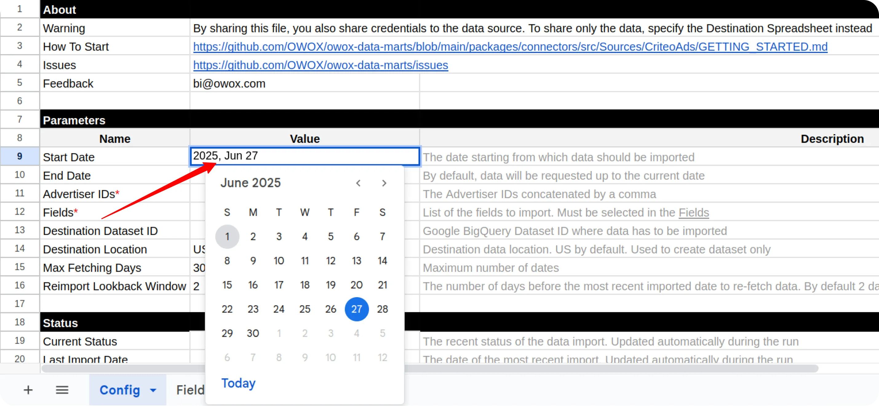 Criteo Start Date