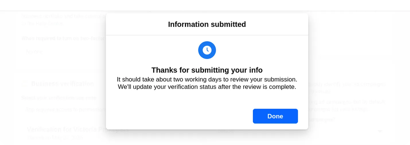 Facebook Submitted