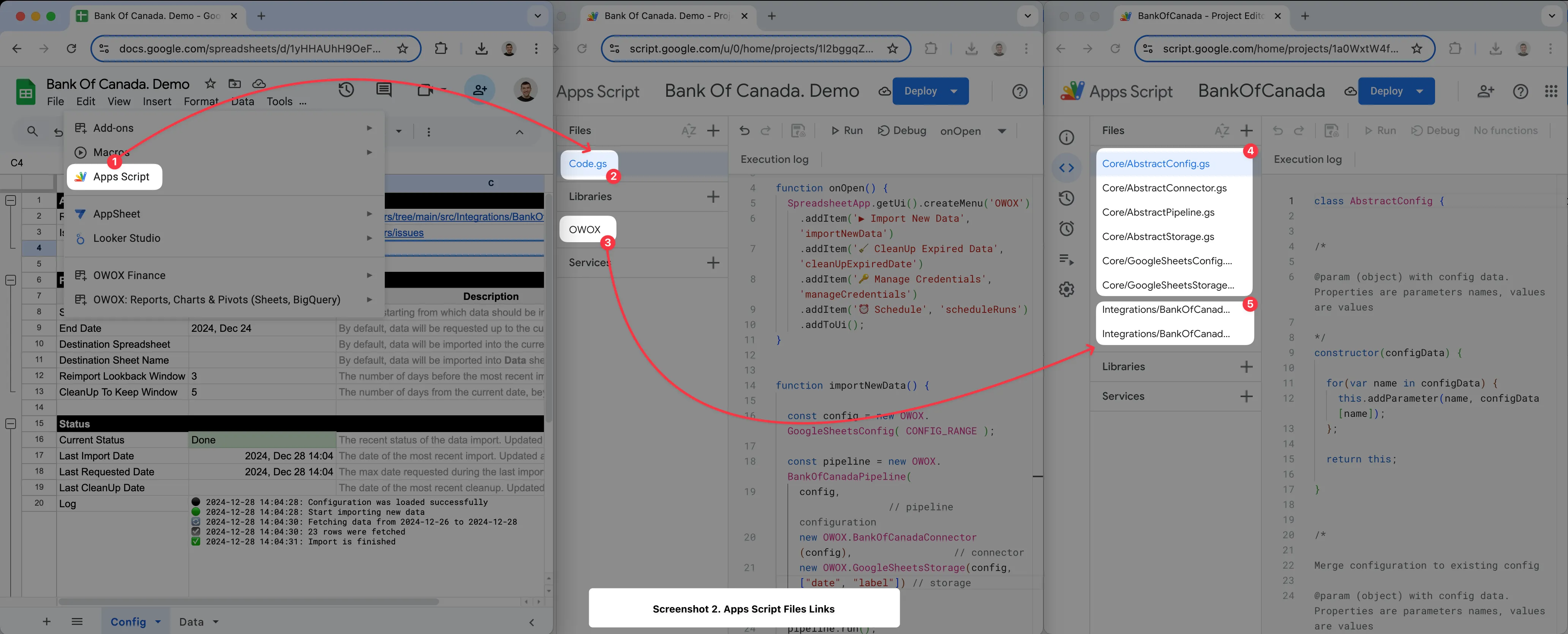 Google Sheets Files Schema