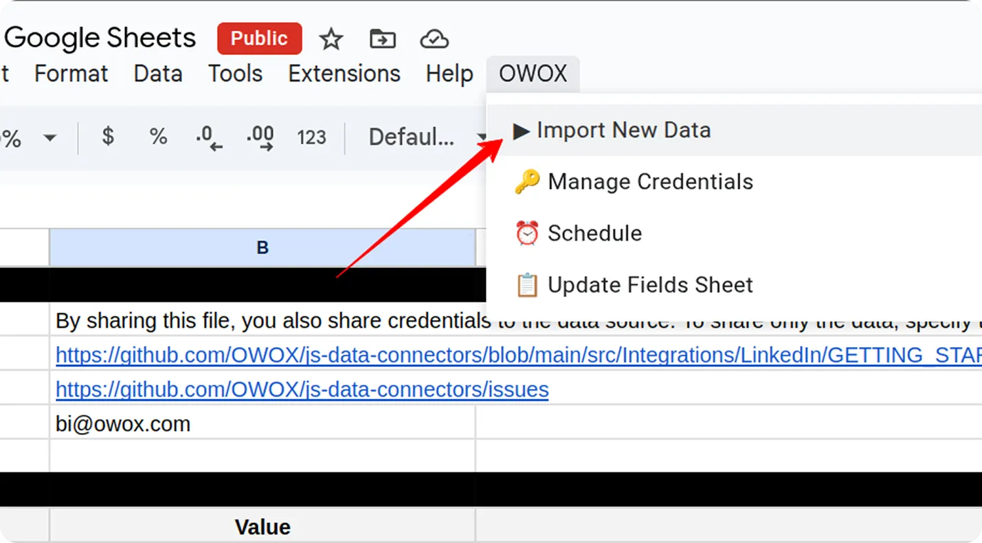 LinkedIn Import Data