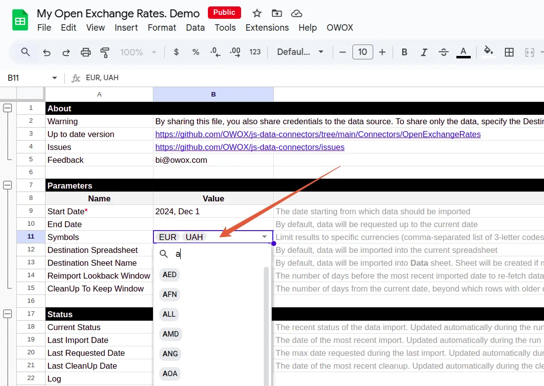 Open Exchange Rates Currency